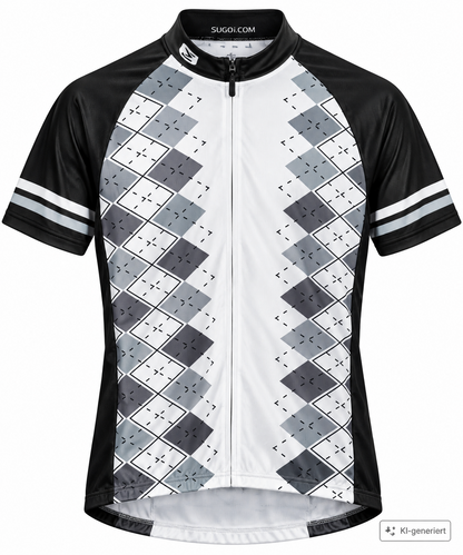 SUGOI Betty Jersey Damen Radtrikot Gr. L Schwarz Weiß Kurzarm Neu Etikett Z