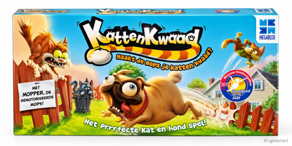 Megableu Kattenkwaad Mopper Elektronisches Kinderspiel 2-4 Spieler 678438 D4