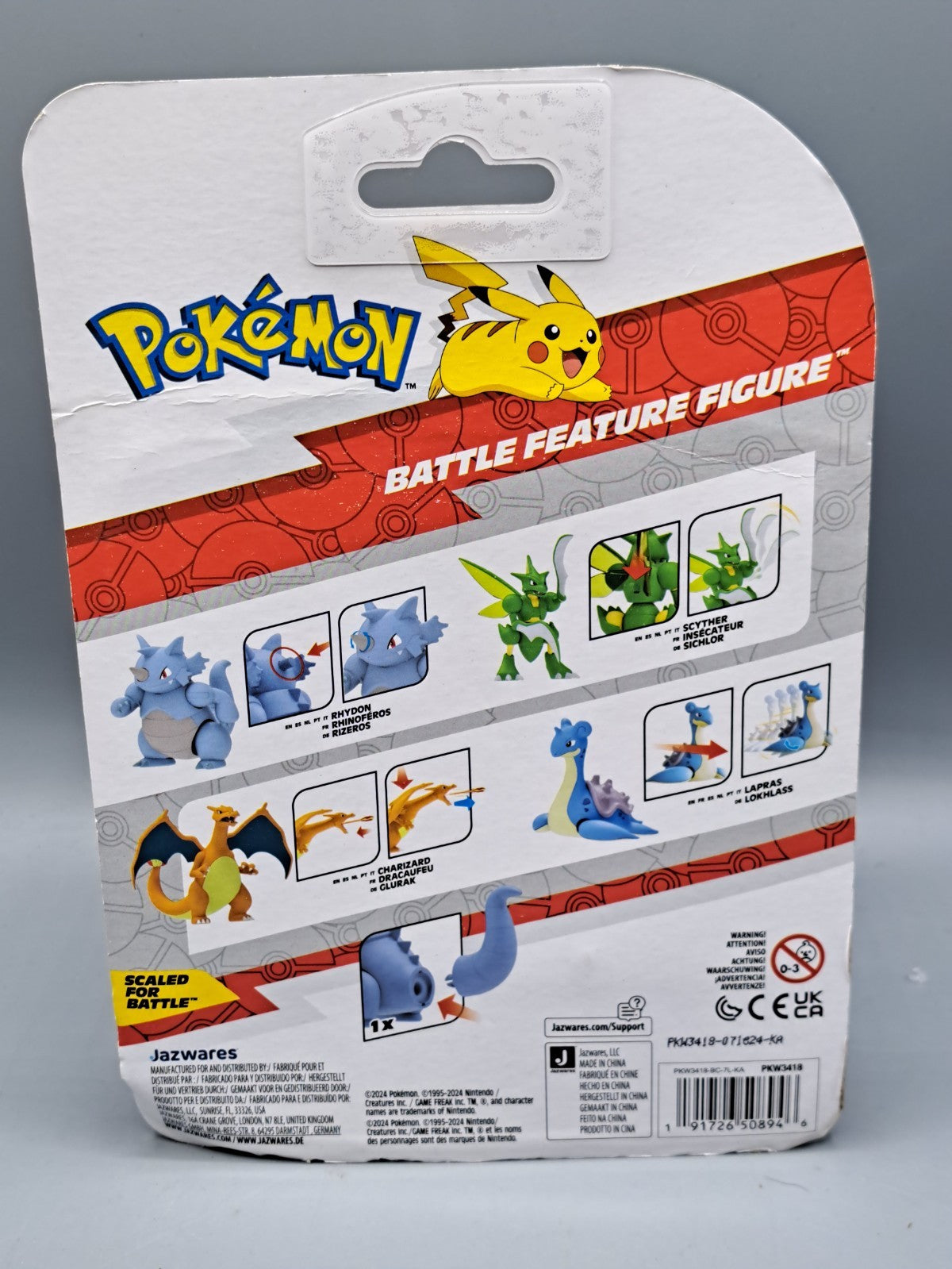 Jazwares Pokemon Battle Feature Figure Rizeros 11,5 cm