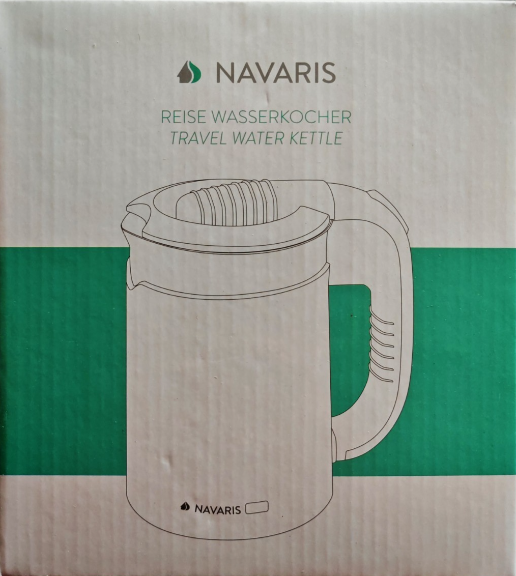 Navaris Reisewasserkocher 0,5L Elektrisch Doppelwandig Camping Wasserkocher B8