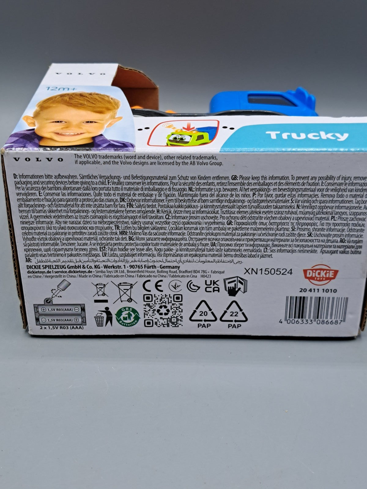 Dickie Toys - ABC Volvo Trucky, 1 Stück
