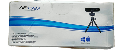 QI-EU AF-Cam Webcam Full HD 1080P Autofokus USB Kamera Mikrofon Video A6