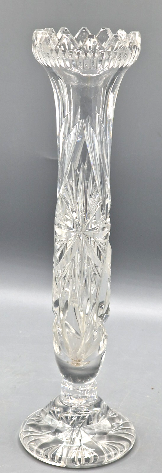 Antiquität Kerzenständer Glas 21 cm hoch Vintage Halter Sammler