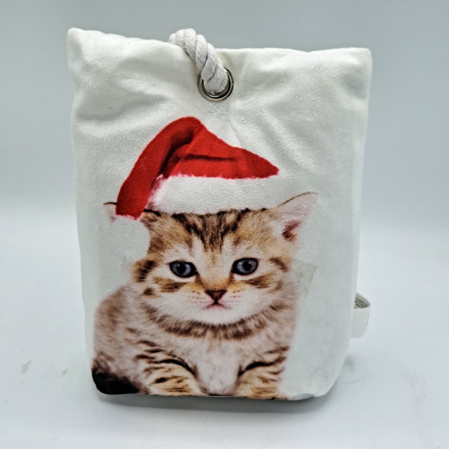 Grundig LED Weihnachts Türstopper Katze 20x14cm Weihnachtsdeko Kissen