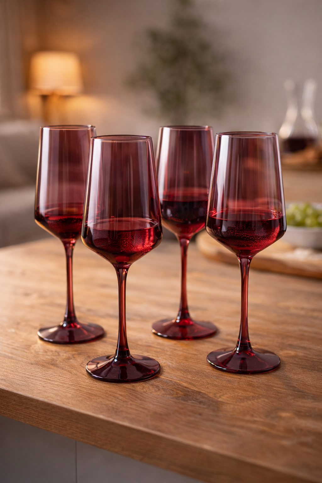 Navaris 4er Set Weingläser 400 ml – Farbige Gläser