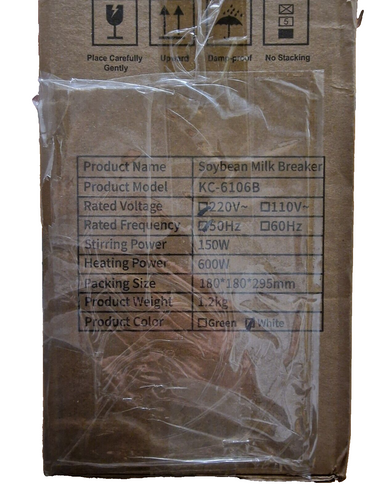 Soybean Milk Breaker, KC-6106B, Sojamilch Hersteller