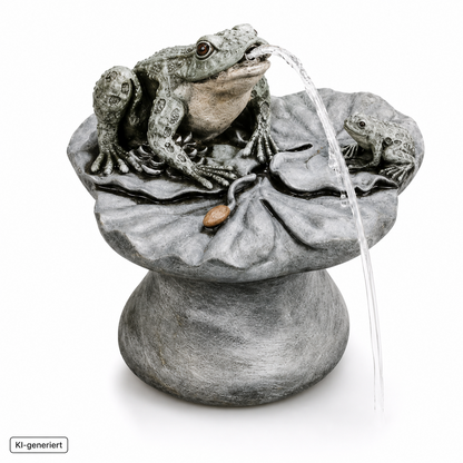 Henri Studio Frosch Wasserspeier 4701R Teichfigur Gartenfigur Brunnen Deko HA14