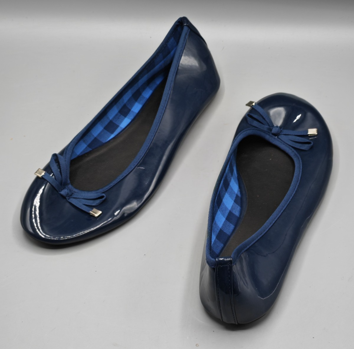 Castro Ballerinas Damen Blau Gr. 40 Flats Slipper Alltag Freizeit Schuhe
