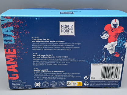 Moritz Moritz Trinkgläser 2er Set Game Day Edition Football Gläser
