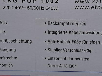Team Kalorik Popcakemaker 12 Cake Pops Kugelkuchen Maker Backgerät Kuche D10