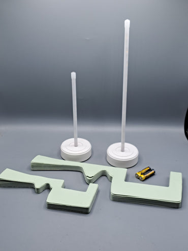 LUMIDA Casa 2er Set Tischleuchten Origami-Design | Batterie & Timer | Deko