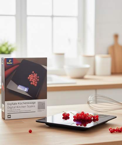 Tchibo Digitale Küchenwaage 297076 Schwarz Haushaltswaage Küche LCD