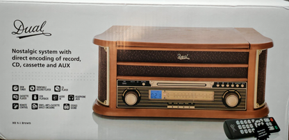 Dual NR4-1 Radioplattenspieler Braun Retro Radio Plattenspieler Nostalgie C03