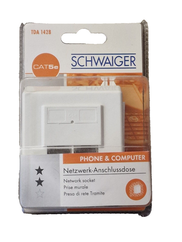 Schwaiger TDA 1428 Netzwerk-Anschlussdose
