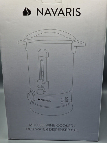 Navaris Mulled Wine Cooker, Heißwasserspender, 6,8 Liter