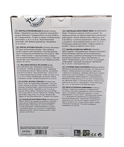 Tchibo Digitale Küchenwaage 297076 Schwarz Haushaltswaage Küche LCD