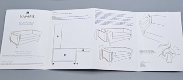 Navaris Kratzpappe Katzen Kratzmatte Kratzschutz Sofa, Links