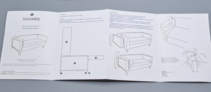 Navaris Kratzpappe Katzen Kratzmatte Kratzschutz Sofa, Links