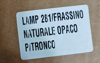 LA IL Tischlampe Frassino Holz Natur Opaco Schirm Beige 04 363 HA36