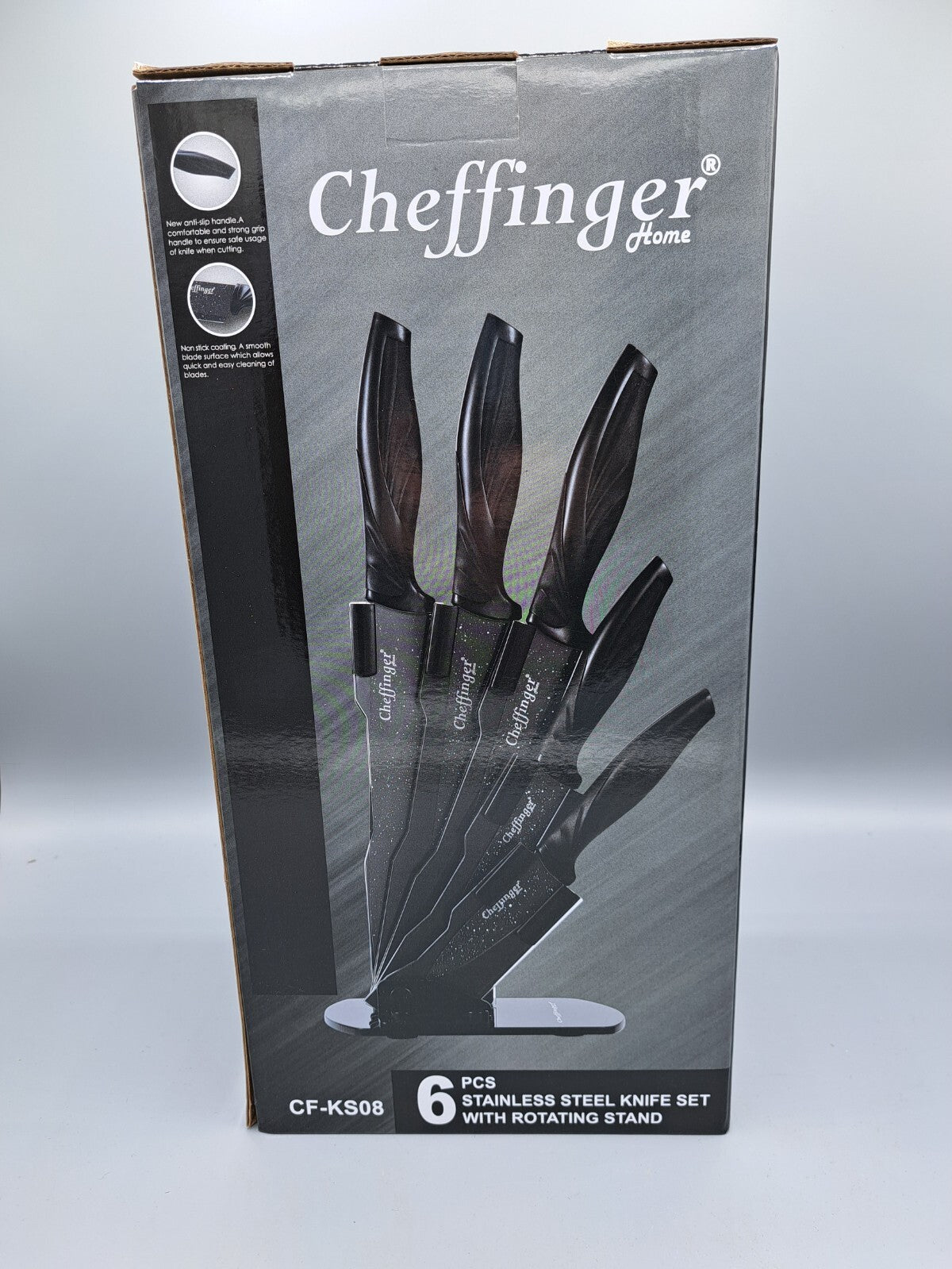 Cheffinger Home CF-KS08 Messerset 6-teilig Küchenmesser Set