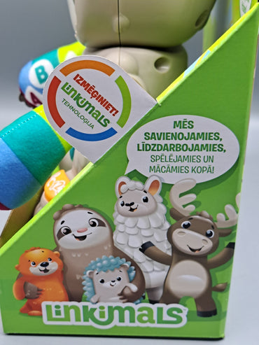 Fisher-Price BlinkiLinkis Faultier, Baby-Spielzeug mit Musik, Lettische Version