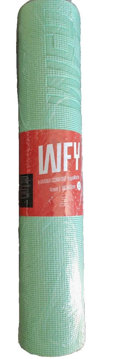 WFY Yogamatte 183x61x0,4cm Mint Fitnessmatte Gymnastikmatte Sportmatte Yoga C5