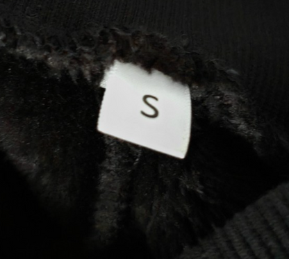 MONT CHALET Damen Kuschelhose Gr. S Schwarz Mikrofaser Plüsch Freizeithose Z