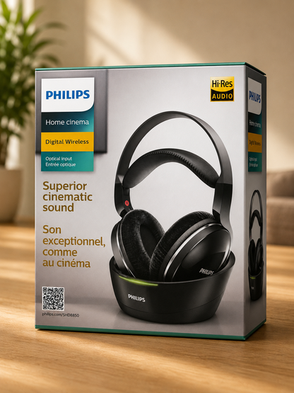 Philips Home Cinema SHD8850 Funkkopfhörer TV Kopfhörer kabellos Digital A09