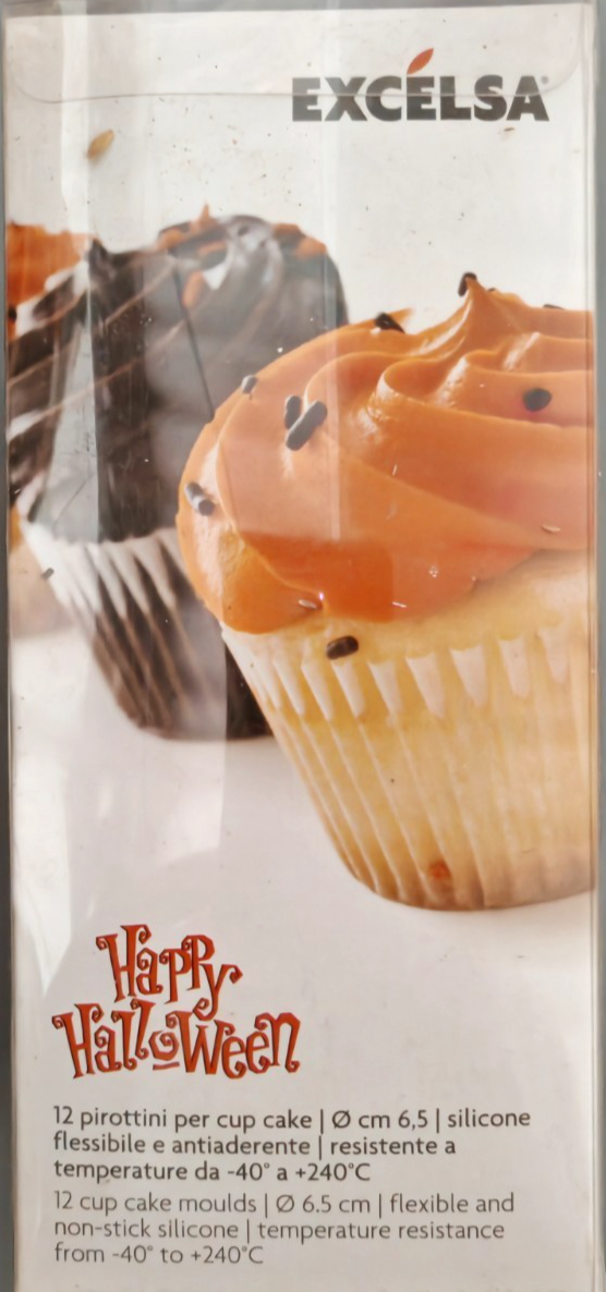 Excelsa Happy Halloween 12 Silikon Muffinformen 6,5 cm Backförmchen Muffin B5