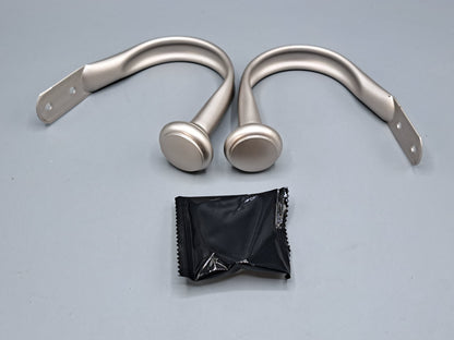 Amazon Basics Raffhalter 2er Set Nickel Gardinenhalter Vorhanghalter Metall A1