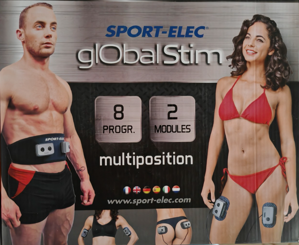 SPORT-ELEC GlobalStim EMS Elektrostimulator Muskelstimulator 8 Programme E2