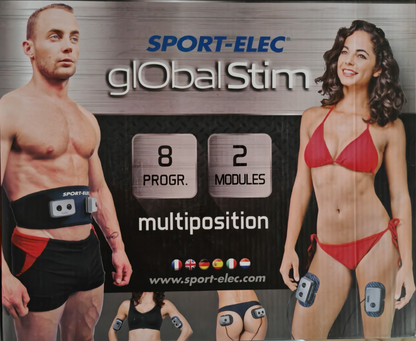 SPORT-ELEC GlobalStim EMS Elektrostimulator Muskelstimulator 8 Programme E2