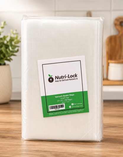 Nutri-Lock 100x Vakuumbeutel 20x30 cm Vakuumierbeutel Lebensmittel Sous Vide B7