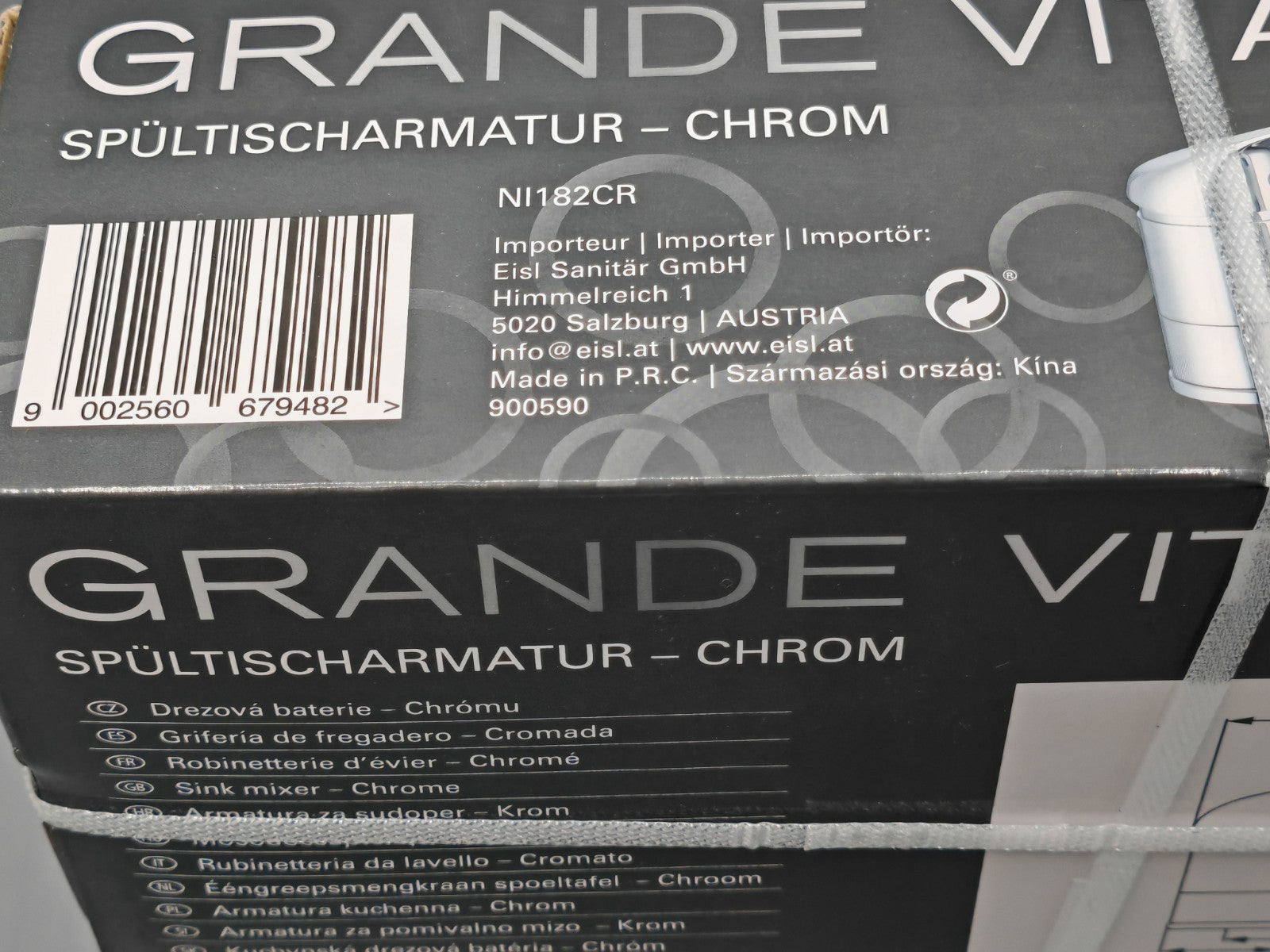 Eisl Grande Vita Classic Spültischarmatur Chrom Küchenarmatur Spüle Wasser E1