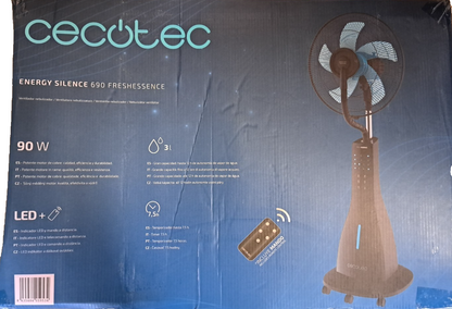 Cecotec Wassernebel-Ventilator EnergySilence 690 90W Fernbedienung 3L Tank