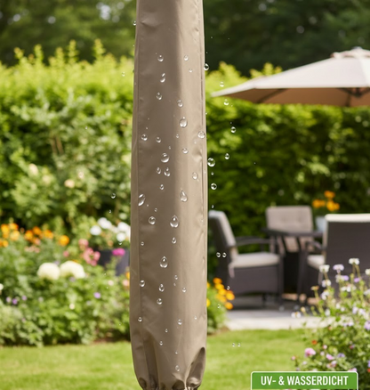 Lumaland Sonnenschirmabdeckung 160cm Schutzhülle Garten Schirm Cover