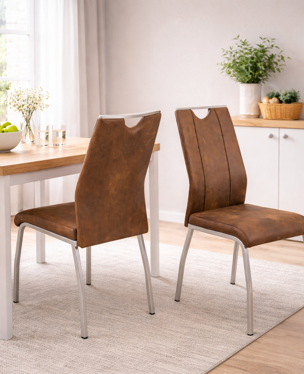 Reality Trieste Stuhl 2er Set Vintage Dunkel Esszimmerstuhl
