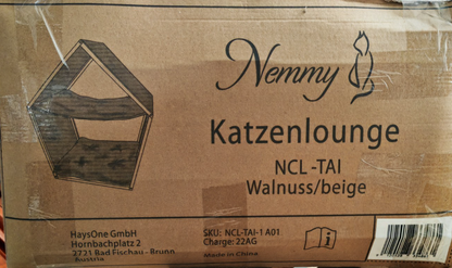 Nemmy Katzenlounge Katzenhöhle Hängematte Katzenbett Katzenhaus Indoor