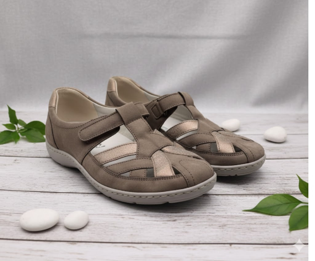 Proaktiv Waldläufer Damenschuhe Offen Braun Größe 40,5 Bequeme Schuhe