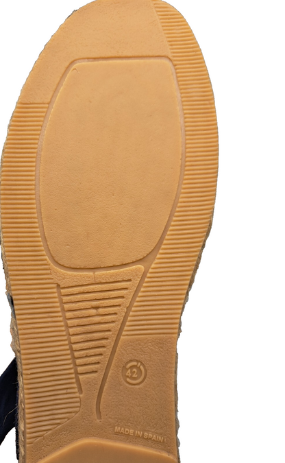 Macarena Damen Espadrilles Gr. 42 Dunkelblau Veloursleder Made in Spain G2