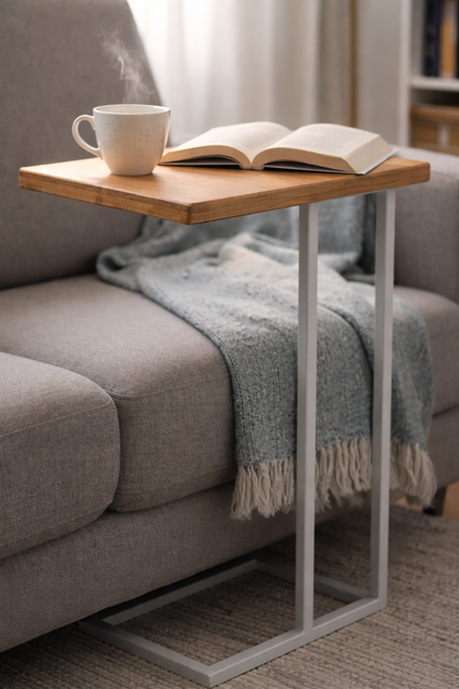 Bonstato Couchtisch Weiß Holz Moderner Wohnzimmertisch Beistelltisch
