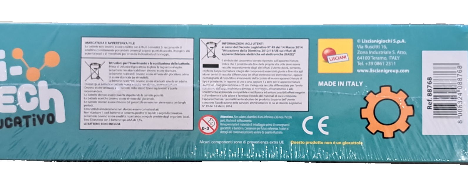 LISCIANI Step X Educational Tutor - Educational game - IT version