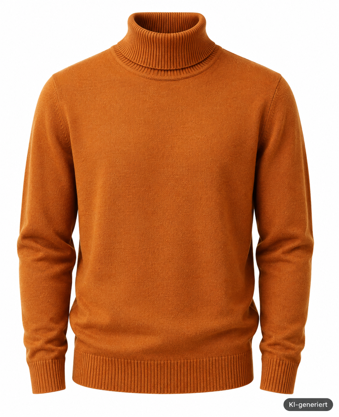 STRANDFEIN Menswear Herren Rollkragenpullover Gr. 54 Terracotta Strickpulli D3