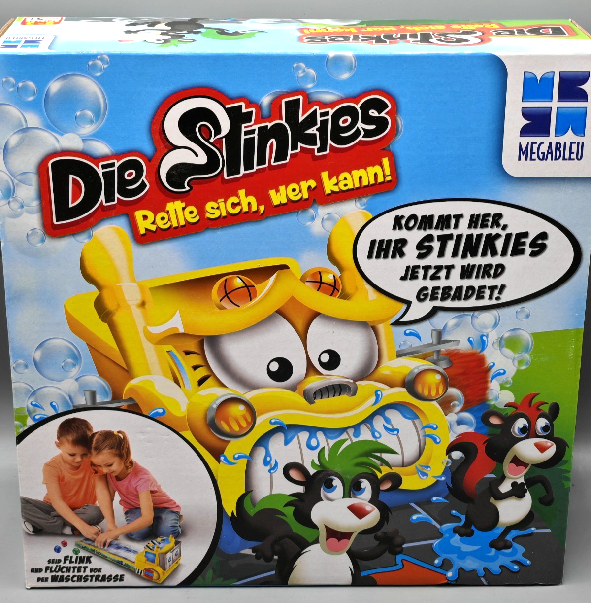 Megableu Die Stinkies Rette sich wer kann Kinderspiel 2-3 Spieler ab 5 D4