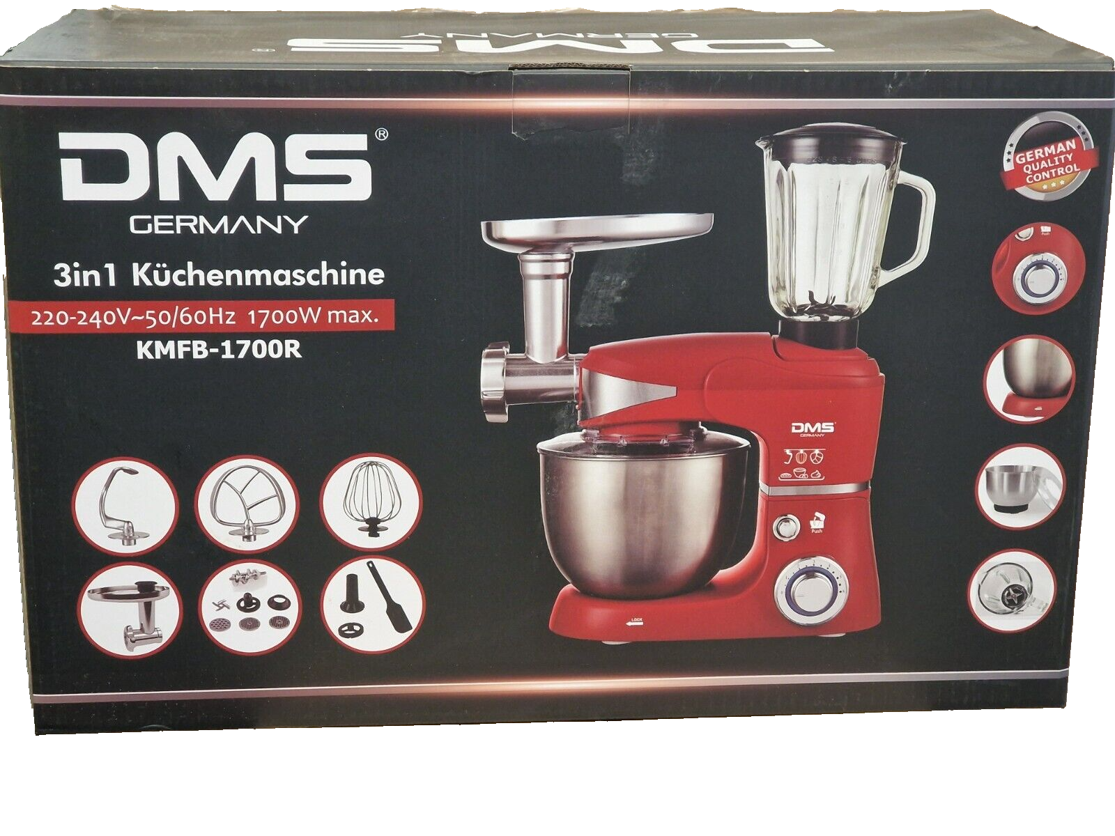 DMS 3 in 1 Küchenmaschine KMFB-1700R