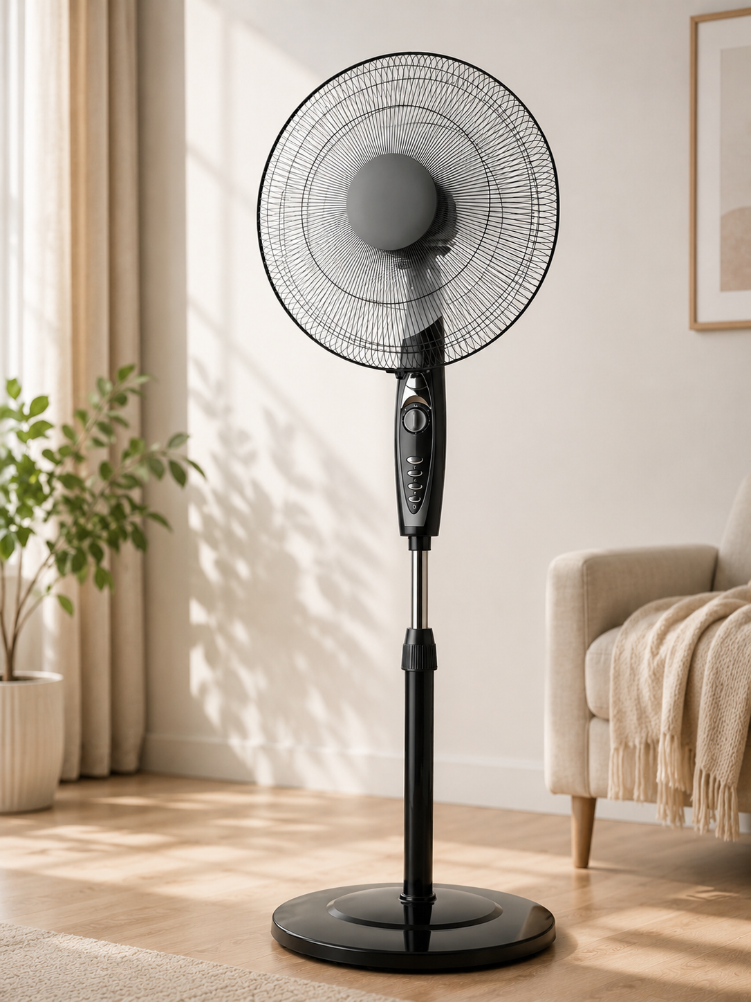 Orbegozo SF3347 Standventilator 50W Timer höhenverstellbar 3 Stufen Schwarz A14