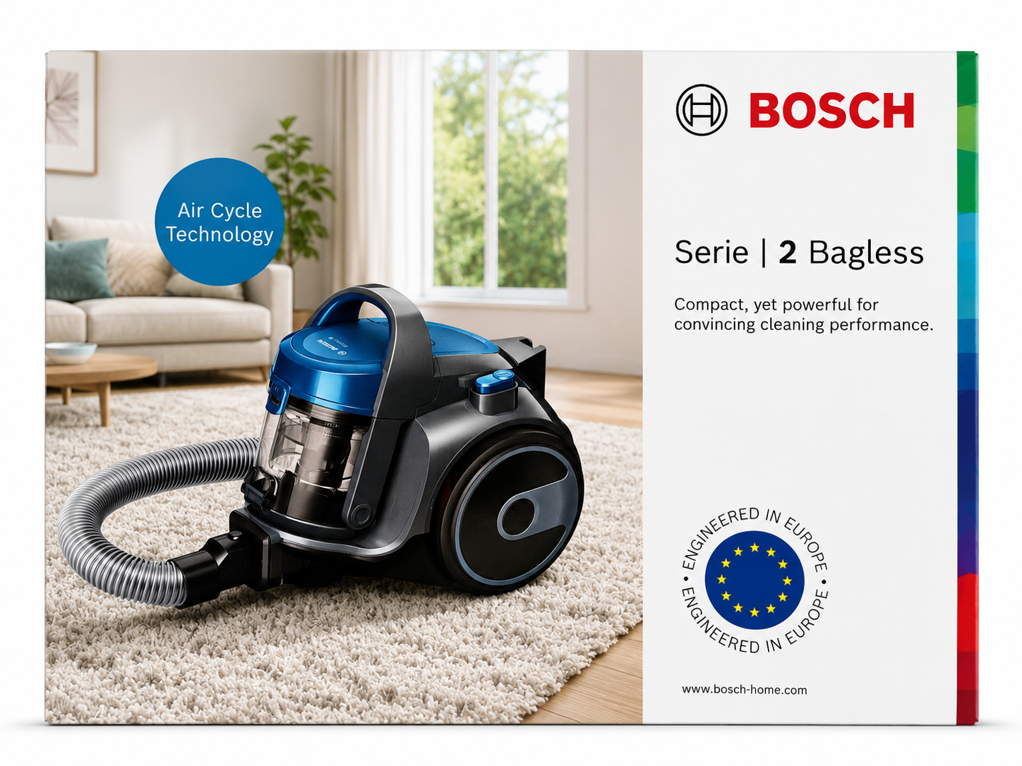 Bosch BGS05A220 Beutelloser Staubsauger 700W Zyklon Bodenstaubsauger Blau HA25