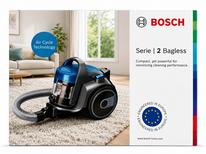 Bosch BGS05A220 Beutelloser Staubsauger 700W Zyklon Bodenstaubsauger Blau HA25