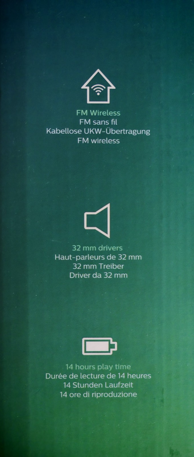 Philips SHC5200 Wireless TV Kopfhörer Funkkopfhörer kabellos Home Cinema A08