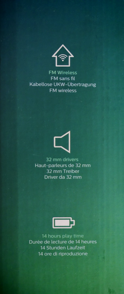 Philips SHC5200 Wireless TV Kopfhörer Funkkopfhörer kabellos Home Cinema A08